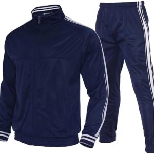 Zusmen Tracksuit Mens, Track Jackets and Pants 2 Piece Outfit